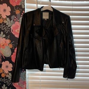 Bagatelle Women's Sleek Black Leather Jacket